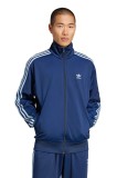 Adidas Originals bluză Firebird Tracktop bărbați, culoarea bleumarin, cu imprimeu, JP2544