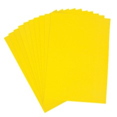 Hartie gumata A4 pentru activitati crafts,galben,grosime 1.3 mm, 10 coli set