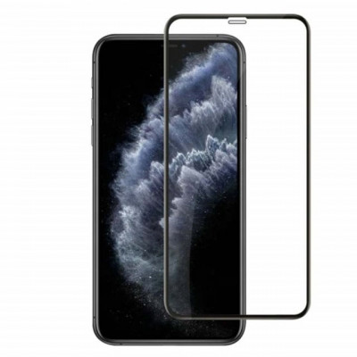 Folie protectie Premium 6D pentru iPhone 12, sticla securizata, transparent negru foto
