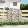 Cosuri gabion arcuite, 5 buc 200x50x200/220 cm, fier galvanizat GartenMobel Dekor, vidaXL