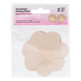Set Autocolante Floare, Adhesive Nipple Covers, 2 Perechi, Culoare Bej, Poliester, Oem