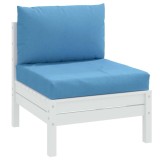 vidaXL Perne de paleți, 2 buc., melanj albastru, material textil