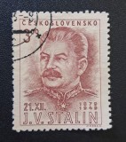 Cehoslovacia (Československo) 1949 - Timbru Comemorativ &bdquo;Aniversarea a 70 de Ani ai lui I.V. Stalin (21.XII.1879&ndash;1949)&rdquo; -CLN1