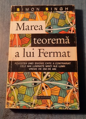 Marea teorema a lui Fermat Simon Singh foto
