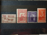 Romania 1903-1947 - 4 timbre nestampilate deparaiate fara guma sau cu defecte, Nestampilat