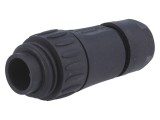 Conector circular 7 pini tată Amphenol, IP67, crimpat