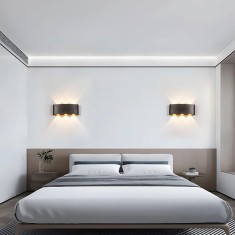 Aplica LED Exterior Ellis, 6W, 6 Surse de lumina, Lumina Calda, Negru ModernLight Concept