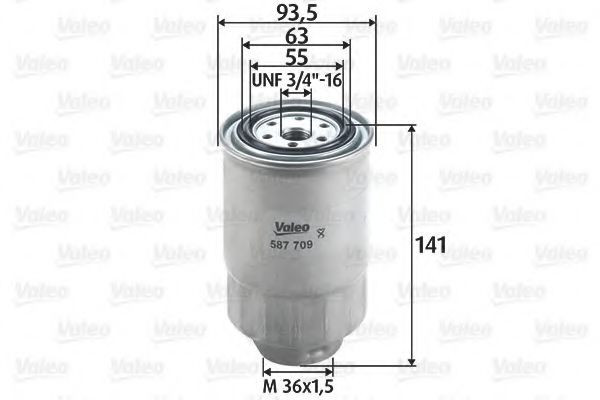 Filtru combustibil TOYOTA AVENSIS (T25) (2003 - 2008) VALEO 587709