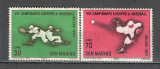 San Marino.1964 C.E. de baseball Milano SS.417, Nestampilat