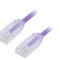 Cablu patch cord UTP Cat6a LSZH violet 1m