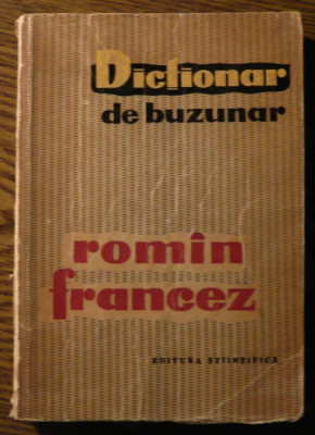 Dictionar de buzunar Romin - Francez foto