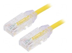 Patch cord galben 5m UTP 6 LSZH 28AWG