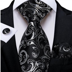 Set cravata + batista + butoni - matase -- model 785