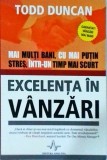 Excelenta in vanzari - Todd Duncan, Amaltea, Dezvoltare personala, Business, Limba Romana, Stare Buna