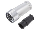 Conector Circular RM15 Mufă Drept PIN 10 Argintat 5A