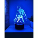 Cumpara ieftin Lampa Decorativa 3D - Fotbalist Multicolor - Cristiano Ronaldo - 20x13cm - 32709