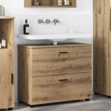 VidaXL Dulap de Baie stejar artizanal 76.5 x 35 x 64 cm Lemn compozit 883303