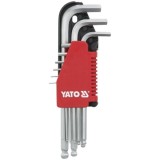 Yato YT-0506 - Set imbusuri 1.5-10 mm 9 bucati cap sferic