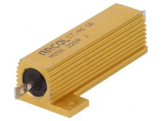 Rezistor bobinat cu radiator 220&Omega; 50W &plusmn;5%