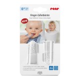 Periuta de dinti din silicon pentru folosire pe deget, 2 bucati, REER 79249 Children SafetyCare