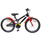 vidaXL Bicicletă pentru Copii 24 Inci pentru 8-12 ani Negru Roșu 42009399
