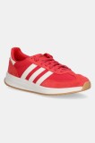 adidas sneakers din piele intoarsă Run 70s bărbați, culoarea roșu, JI4929