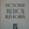 Dictionar Medical Rus-romin - T. Avacum F. Ficsinescu S. Poenaru Si Colaboratori,295725