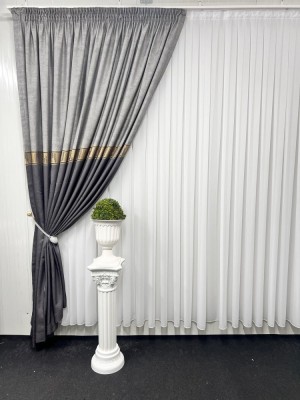 Draperie Luxor, gri foto