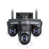 Cumpara ieftin Camera Supraveghere LS-WL340, Wi-Fi, 5 MP, 3 lentile, Vedere nocturna, Rotire Din Aplicatie, Rezistenta La Apa IP 66