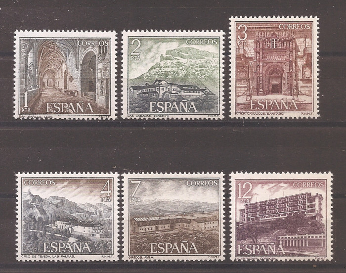 Spania 1976 - Obiective turistice, MNH