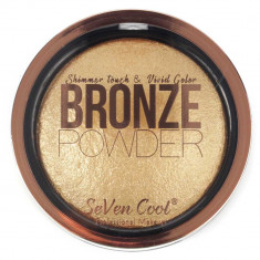 Pudra Profesionala Iluminatoare, Seven Cool, Bronze Powder, Shimmer Touch, 04 Gold foto