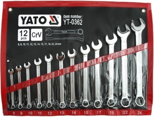 Set 12 chei combinate 8-24 mm YATO