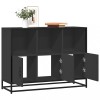 Gossi dulap, negru, 100x35x76 cm, lemn prelucrat
