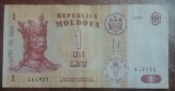 M1 - Bancnota foarte veche - Moldova - 1 leu - 2006