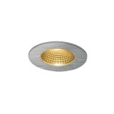 Spot incastrat, PATTA-I Ceiling lights, aluminium recessed fitting, LED, 3000K, round, brushed aluminium, 38&deg;, incl. driver,, SLV