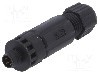 Conector M8, 4 pini, clasa etanseitate IP67, AMPHENOL - 8P-04BMMB-SL7001