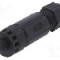 Conector M8, 4 pini, clasa etanseitate IP67, AMPHENOL - 8P-04BMMB-SL7001
