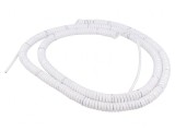 Cablu spiralat neecranat alb 1,5m-6m