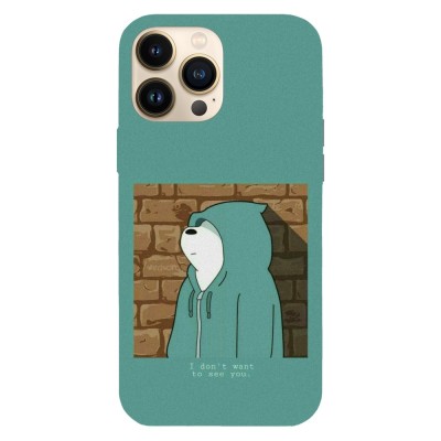 Husa compatibila cu Apple iPhone 14 Plus, Viceversa, model I dont want to see you We bare bears , Silicon, TPU foto