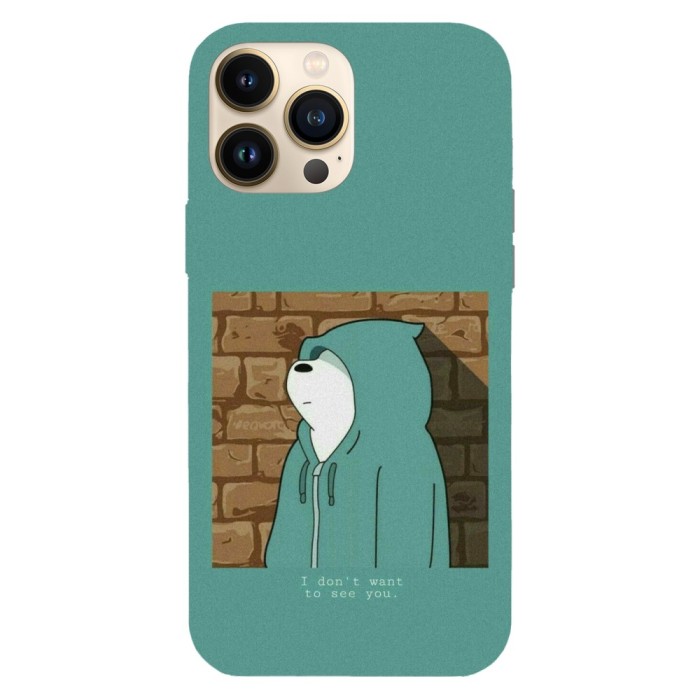 Husa compatibila cu Apple iPhone 14 Plus, Viceversa, model I dont want to see you We bare bears , Silicon, TPU