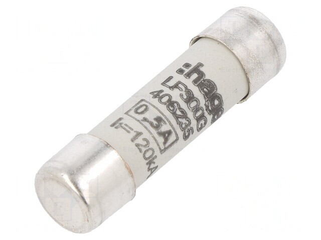 Siguranță gG 500mA 500VAC 10x38mm