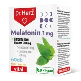 Capsule cu melatonina 1 mg si extract de lemongrass 500 mg Dr Herz 60 buc