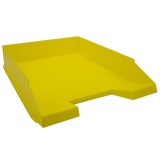 Tavita Documente Birou Nebo, 34.5x25x6.5 cm, Plastic Galben, Suprapozabila, Organizator Dosare