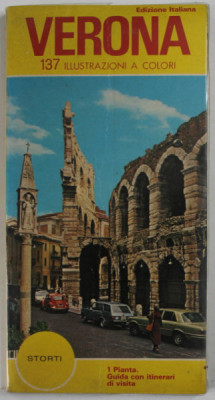 VERONA , GUIDA CON ITINERARI DI VISITA , 137 ILLUSTRAZIONI A COLORI , 1974 foto