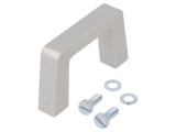 Suport aluminiu gri 40mm H, 69mm L, 12,2mm W cu manetă