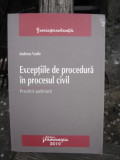 EXCEPTIILE DE PROCEDURA IN PROCESUL CIVIL - ANDREEA VASILE