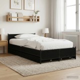 Cumpara ieftin Cadru de Pat cu Tablie Stejar Negru 80 x 200 cm Lemn prelucrat