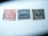 3 Timbre Eritreea Italiana : 15c 1916 supratipar ;10c si 25c 1910 , stampilate, Stampilat