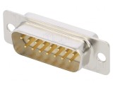 Mufă D-Sub 15 PIN Tată Aurită 5A pentru Lipire