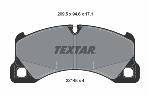 Set placute frana TEXTAR 2214801